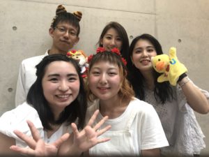 (後列左から)佐藤大希、芦刈里帆、山下実希(前列左から)三ツ木麗、並木歌鈴